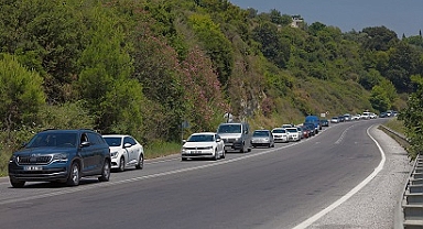 Antalya-Konya kara yolunda trafik yoğunluğu