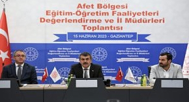 BAKAN TEKİN, DEPREM BÖLGESİ İL MÜDÜRLERİYLE BULUŞTU