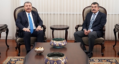 BAKAN TEKİN, SAĞLIK BAKANI KOCA'YI AĞIRLADI