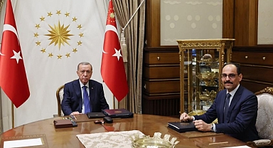 CUMHURBAŞKANI ERDOĞAN, MİT BAŞKANI KALIN’I KABUL ETTİ