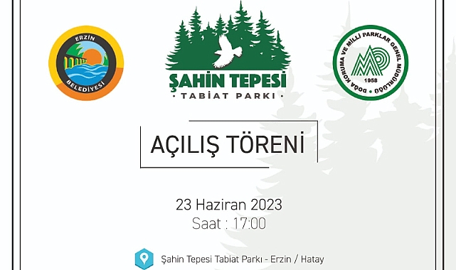ERZiN&#039;E TABİAT PARKI AÇILIYOR
