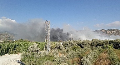 Hatay'da çöplük alanda yangın çıktı