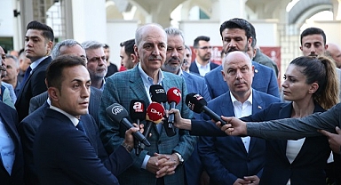 Kurtulmuş, bayram namazının ardından konuştu