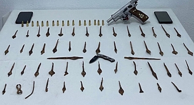 Roma dönemine ait olduğu değerlendirilen mızrak uçları ele geçirildi