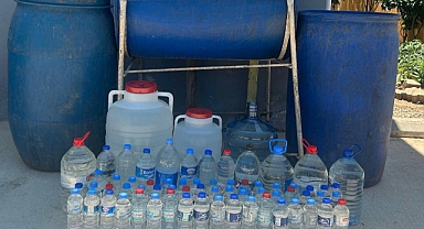 1050 litre sahte içki ele geçirildi