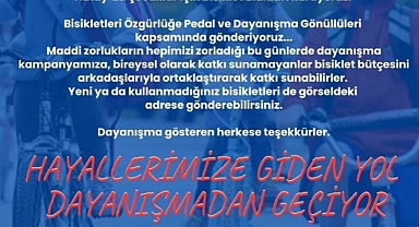 BİSİKLET ALANLARI KURULUYOR