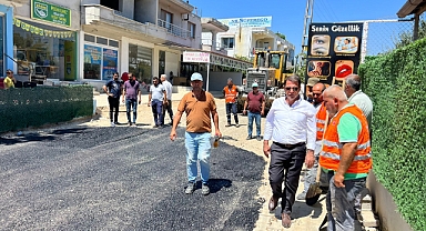 SAMANDAĞ’DA ASFALT ÇALIŞMALARI DEVAM EDİYOR