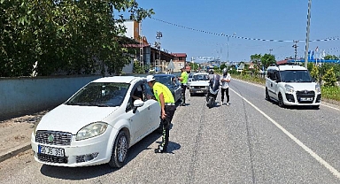 Trafik ekipleri denetim gerçekleştirdi