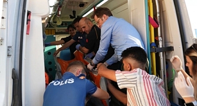 Yılanın ısırdığı kişi ambulans helikopterle hastaneye ulaştırıldı