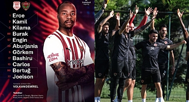 HATAYSPOR’UN İLK 11’İ AÇIKLANDI