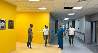 BAŞHEKİM, HASTANE İNŞAATINI İNCELEDİ