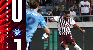 HATAYSPOR İLK YARIYI GERİDE TAMAMLADI