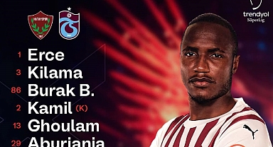 HATAYSPOR’UN İLK 11’İ AÇIKLANDI