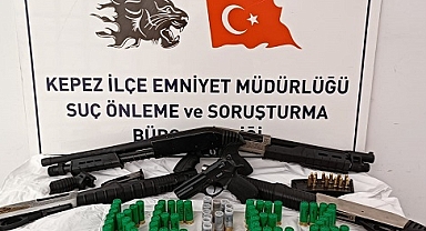 5 silah ele geçirildi