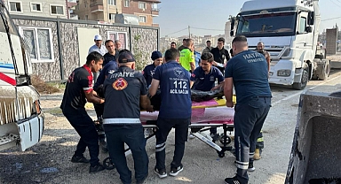 Hafriyat Kamyonunun Damperi Patladı