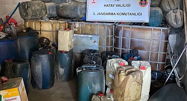Hatay'da 12 bin litre kaçak akaryakıt ele geçirildi