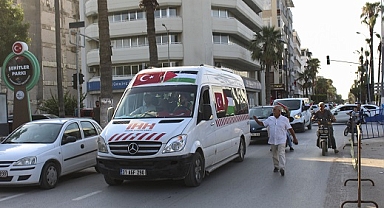 Hatay'da Filistin'e destek için konvoy düzenlendi