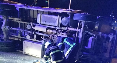 Hatay’da tırın kamyona çarpması sonucu 1 kişi yaralandı