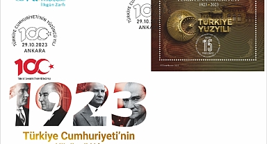 PTT'den “Türkiye Cumhuriyeti’nin Yüzüncü Yılı” Konulu Anma Pulu Ve İlgün Zarfı