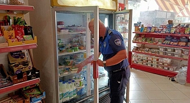 Son kullanma tarihi geçen süt ürünleri imha edildi