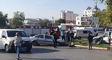 Trafik kazasında 2 kişi yaralandı