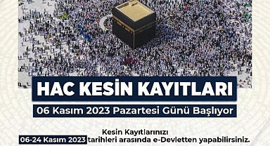 2024 Hac Kesin Kayıt İşlemleri Başladı