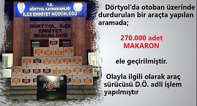 270 Bin Adet Gümrük Kaçağı Makaron Ele Geçirildi