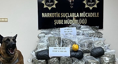 69 kilo 50 gram sentetik uyuşturucu ele geçirildi