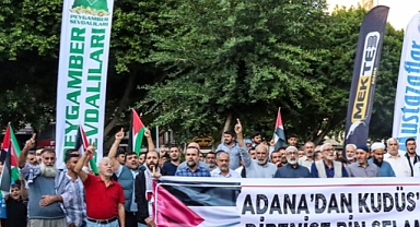 Filistin'e destek yürüyüşü düzenlendi
