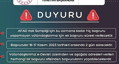 Hak Sahipliğinde Ek Başvuru Fırsatı