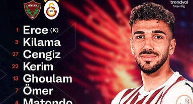 Hatayspor’un 11’i belli oldu