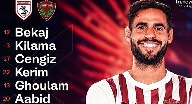 HATAYSPOR’UN SAMSUN MAÇI 11’İ BELLİ OLDU