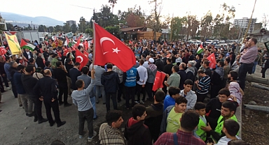 İSKENDERUN LİMANI’NDA İSRAİL’E PROTESTO