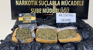 Kargo kamyonunda 48 kilo 150 gram sentetik uyuşturucu yakalandı