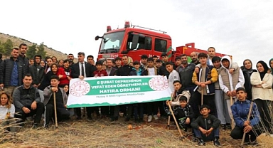 ŞEHİT ÖĞRETMENLERİN İSİMLERİ FİDANLARDA YAŞAYACAK