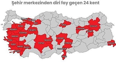 BİRİNCİ DERECEDEN RİSKLİ 31 İL VAR!