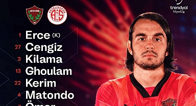 Hatayspor - Antalyaspor maçının kadroları belli oldu