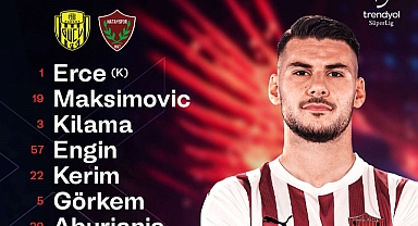 HATAYSPOR ROTASYONLU KADRO İLE SAHADA