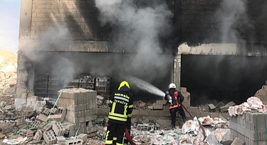 İnşaat halindeki binada çıkan yangın söndürüldü