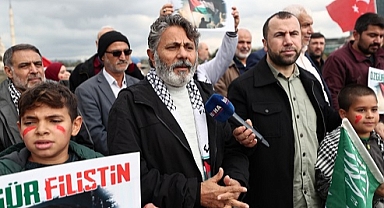 İsrail'in Gazze'ye saldırıları protesto edildi