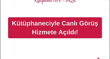 İSTE’de Kütüphaneciyle Canlı Görüş