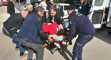 Otomobille kamyonetin çarpıştığı kazada 2 kişi yaralandı