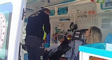 Otomobilin çarpıp kaçtığı motosikletin sürücüsü yaralandı