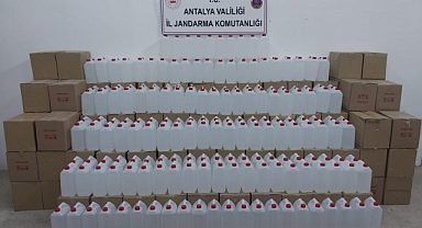 7 ton kaçak etil alkol ele geçirildi