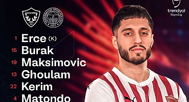 HATAYSPOR’UN İLK 11’İ BELLİ OLDU