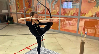 Akrobatik okçu Dilek'in hedefi Dünya Göçebe Oyunları'nda mücadele etmek