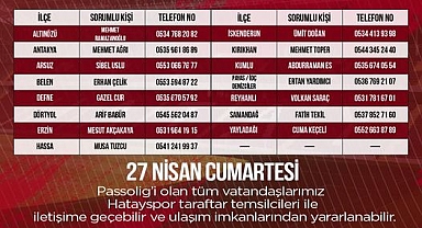 Hatayspor’umuza Destek Olmak İçin Yola Çıkıyoruz