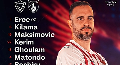 HATAYSPOR’UN İLK 11’İ BELLİ OLDU