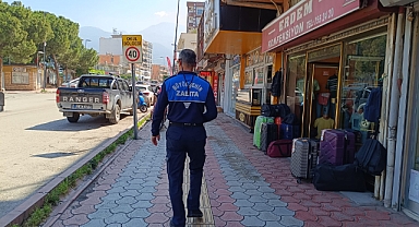 HBB Zabıtası, Kaldırım İşgali İçin Harekete Geçti