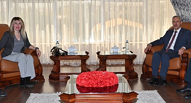 Rektör Eren, Rektör Özkan'ı Ağırladı